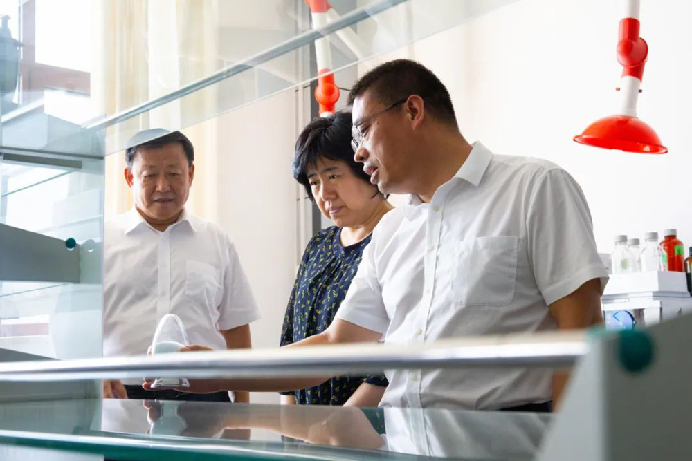 朱建民接待辽阳市委书记白英到W66利来官网药业调研.png